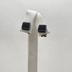 Brand New Sterling Silver 925 Black Rhodium Earrings